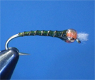 Olive & Copper Chironomid Pupa